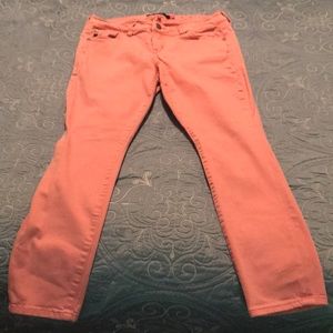 Torrid Light Pink Mid-Rise Denim Jeans Size 14